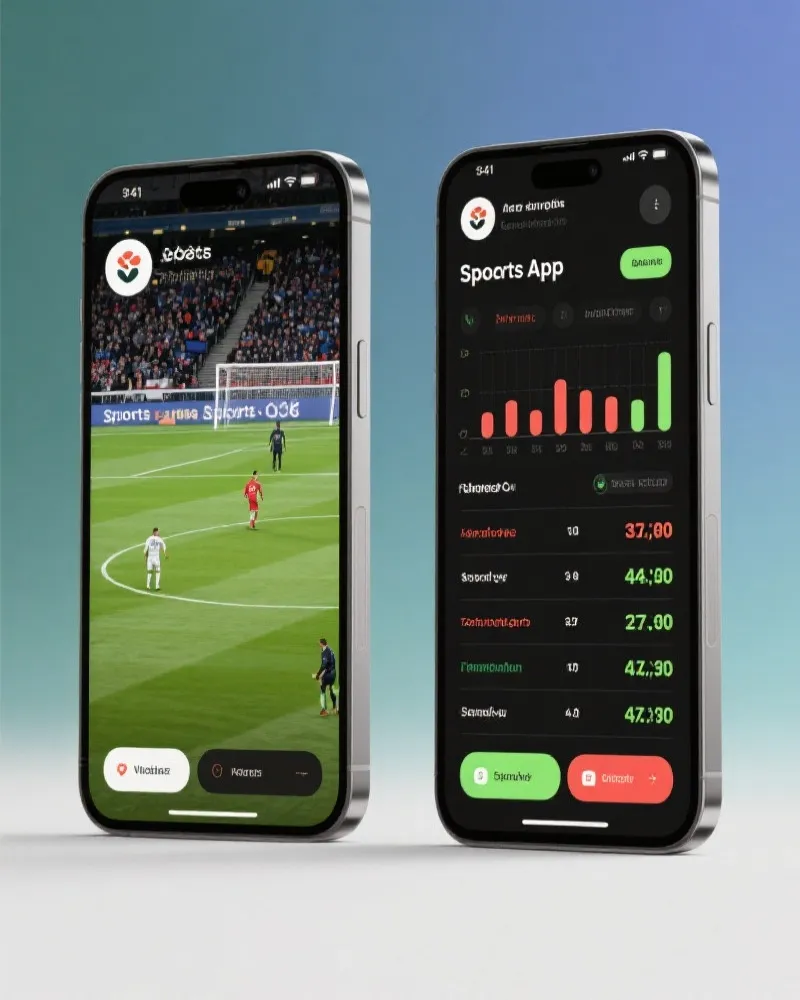 亚洲杯直播与预测网 App Interface